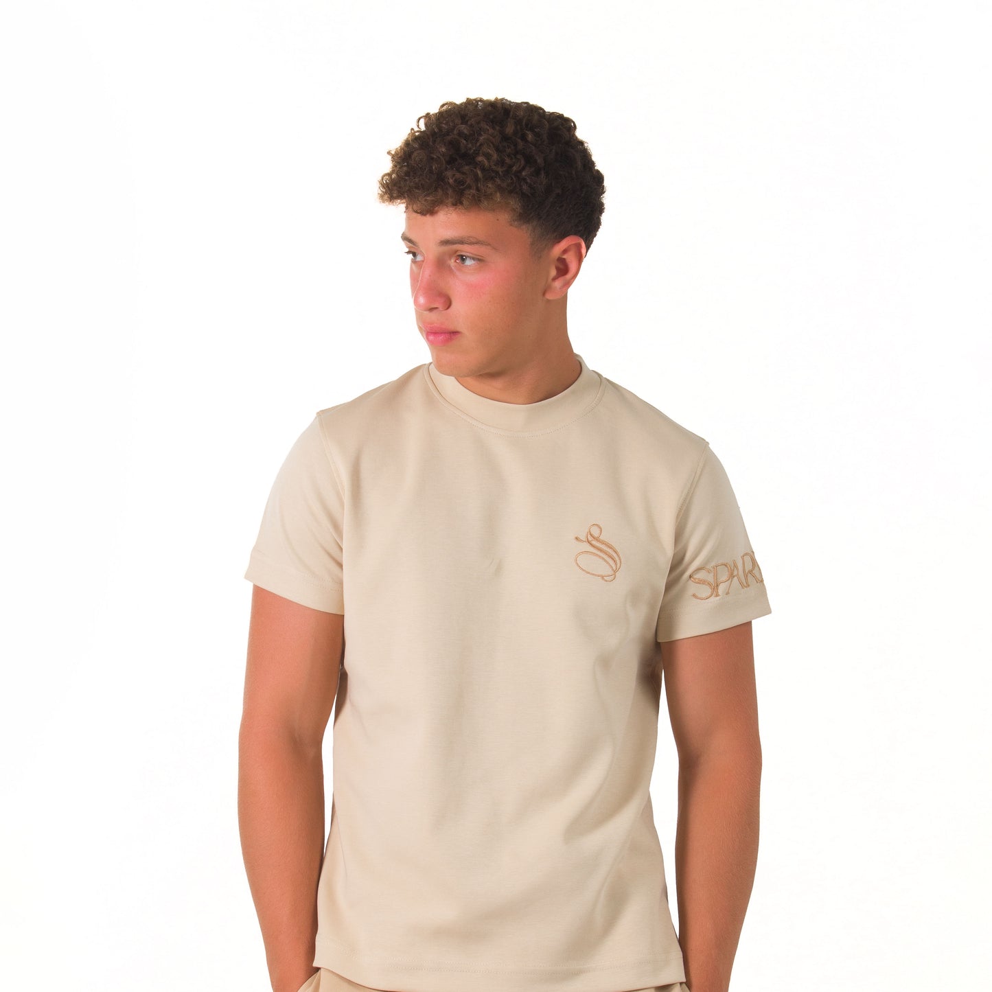 Essentials Beige Regular Fit T-shirt