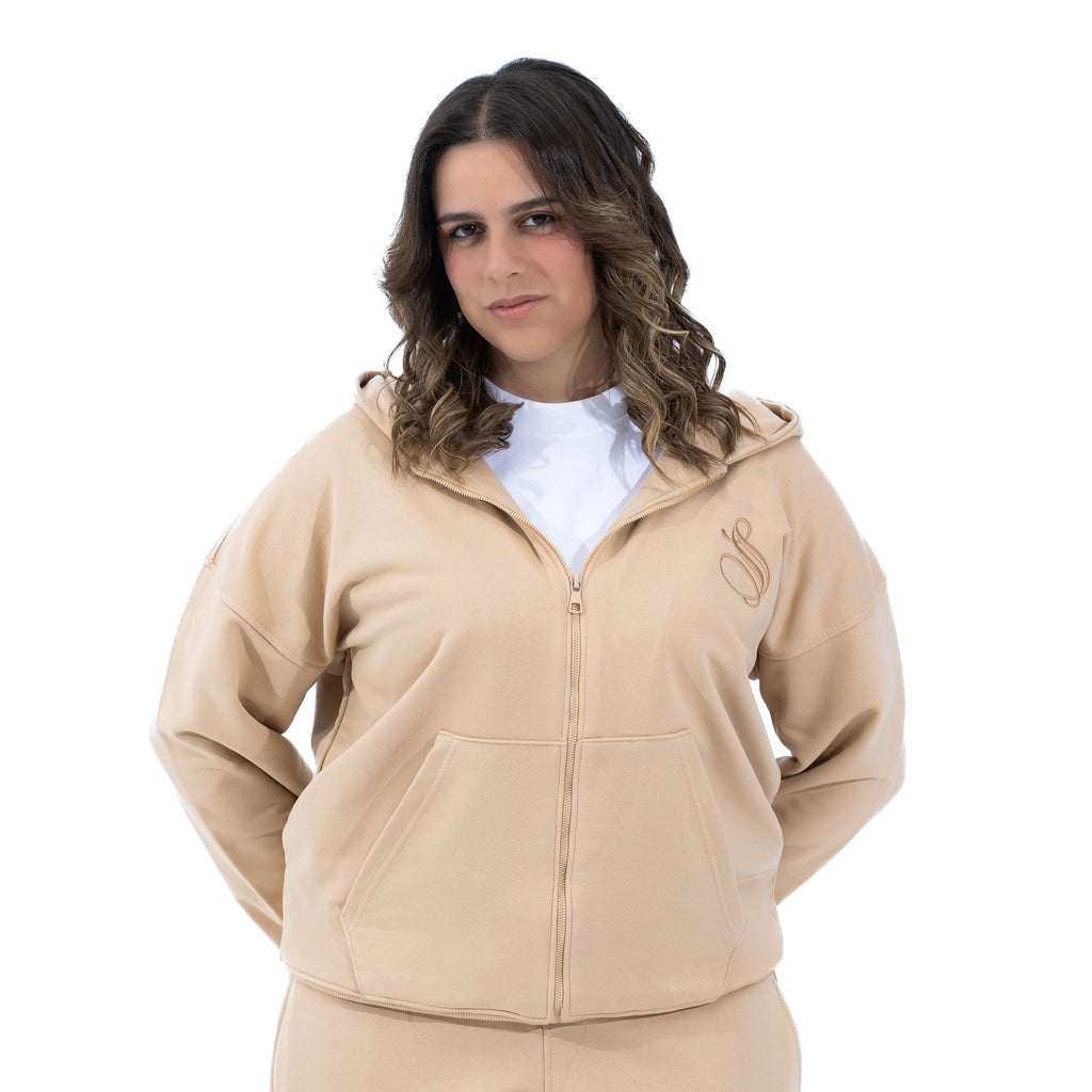 Essentials Beige Jacket - SPARROW
