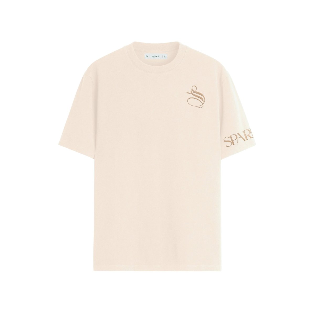 Essentials Beige Regular Fit T-shirt - SPARROW