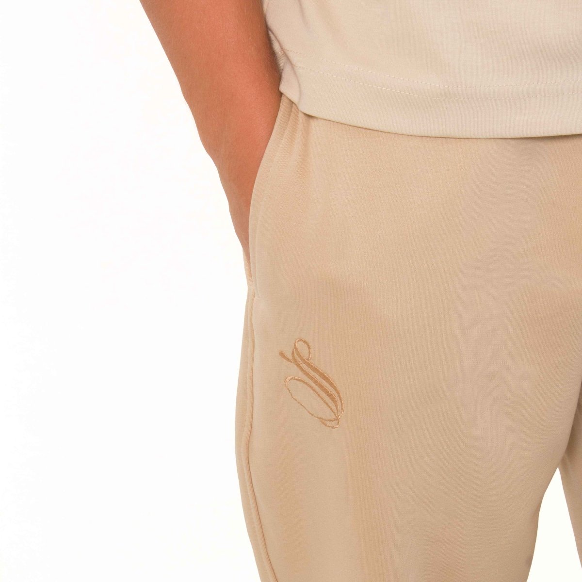 Essentials Beige Sweatpants - SPARROW