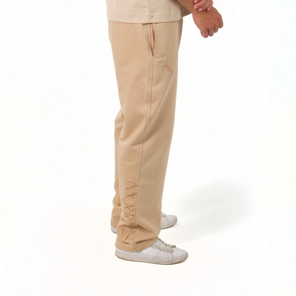 Essentials Beige Sweatpants - SPARROW