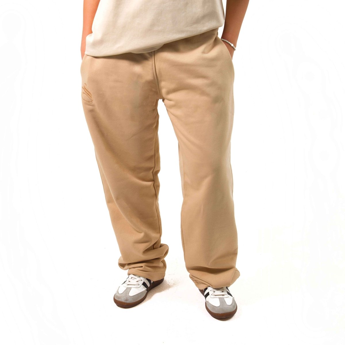 Essentials Beige Sweatpants - SPARROW
