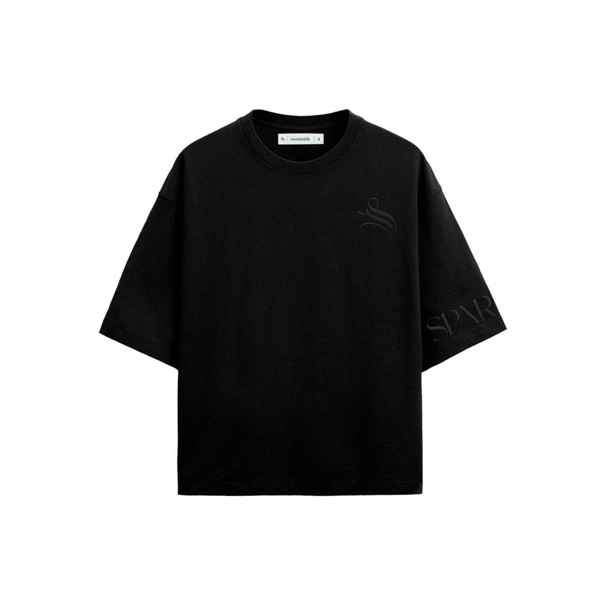 Essentials Black Oversized T-shirt - SPARROW