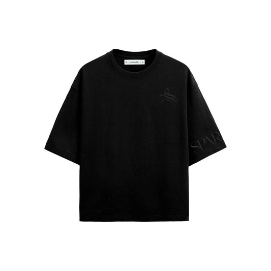Essentials Black Oversized T-shirt - SPARROW