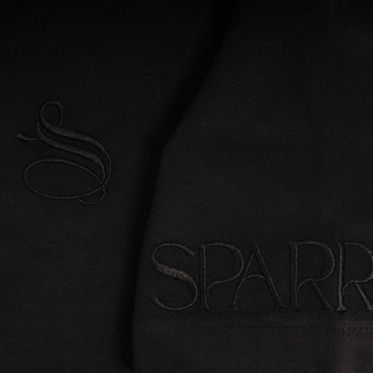 Essentials Black Oversized T-shirt - SPARROW
