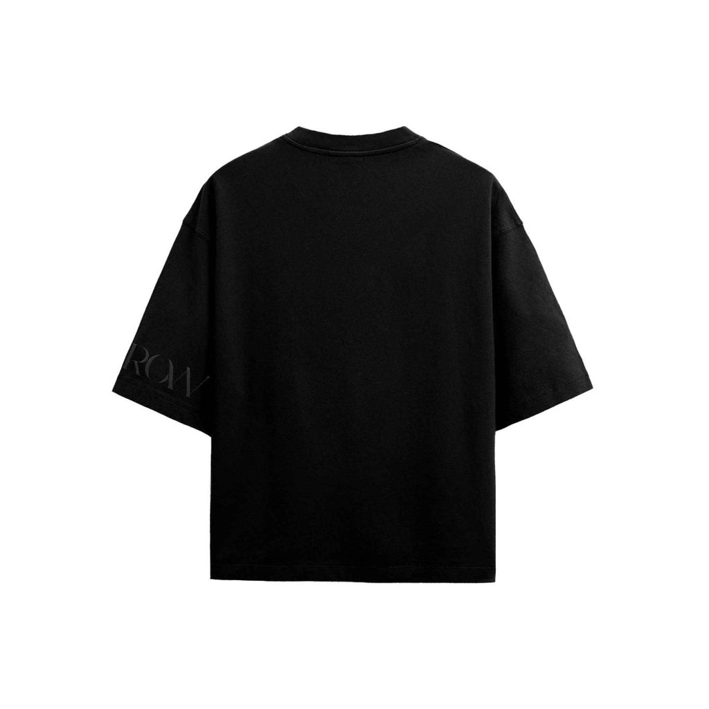 Essentials Black Oversized T-shirt - SPARROW