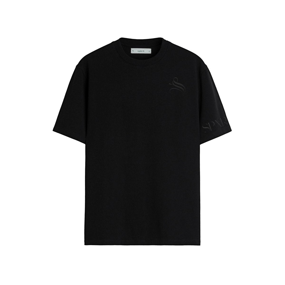 Essentials Black Regular Fit T-shirt - SPARROW