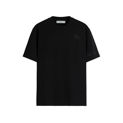 Essentials Black Regular Fit T-shirt - SPARROW