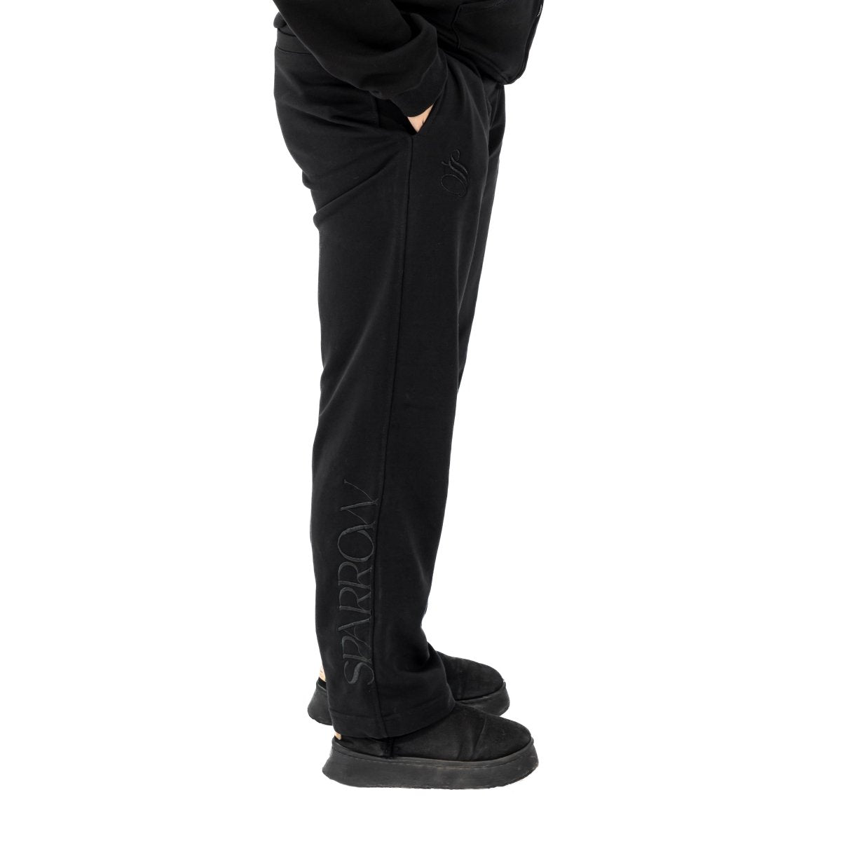 Essentials Black Sweatpants - SPARROW