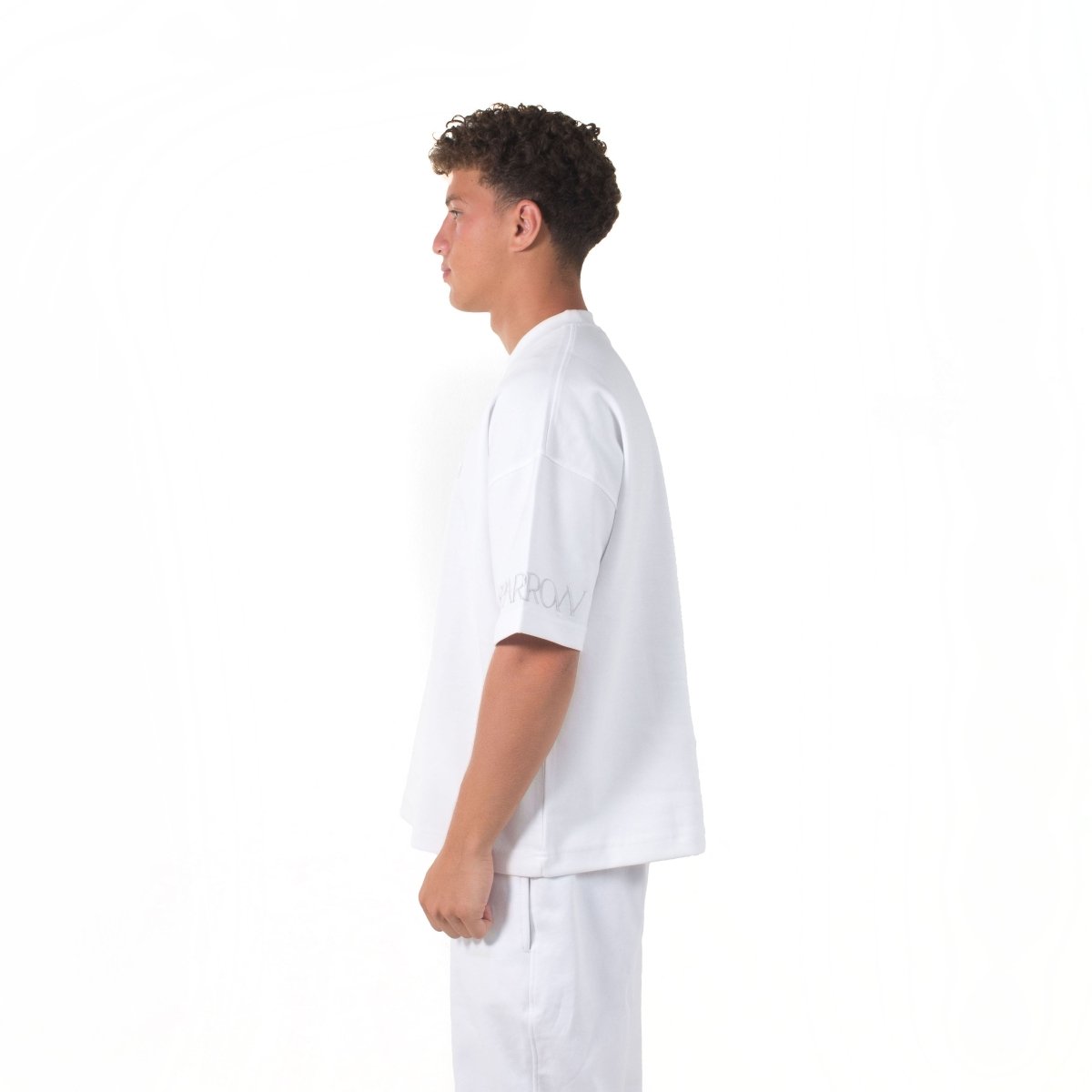 Essentials White Oversized T-shirt - SPARROW