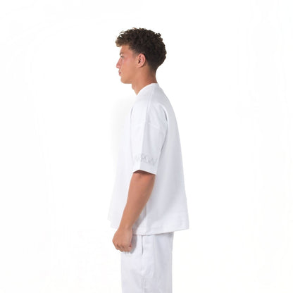 Essentials White Oversized T-shirt - SPARROW