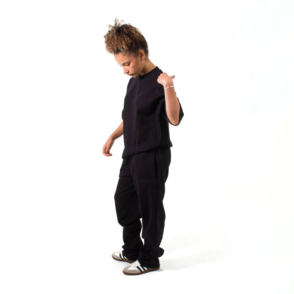 Origin Black Oversized T-shirt - SPARROW