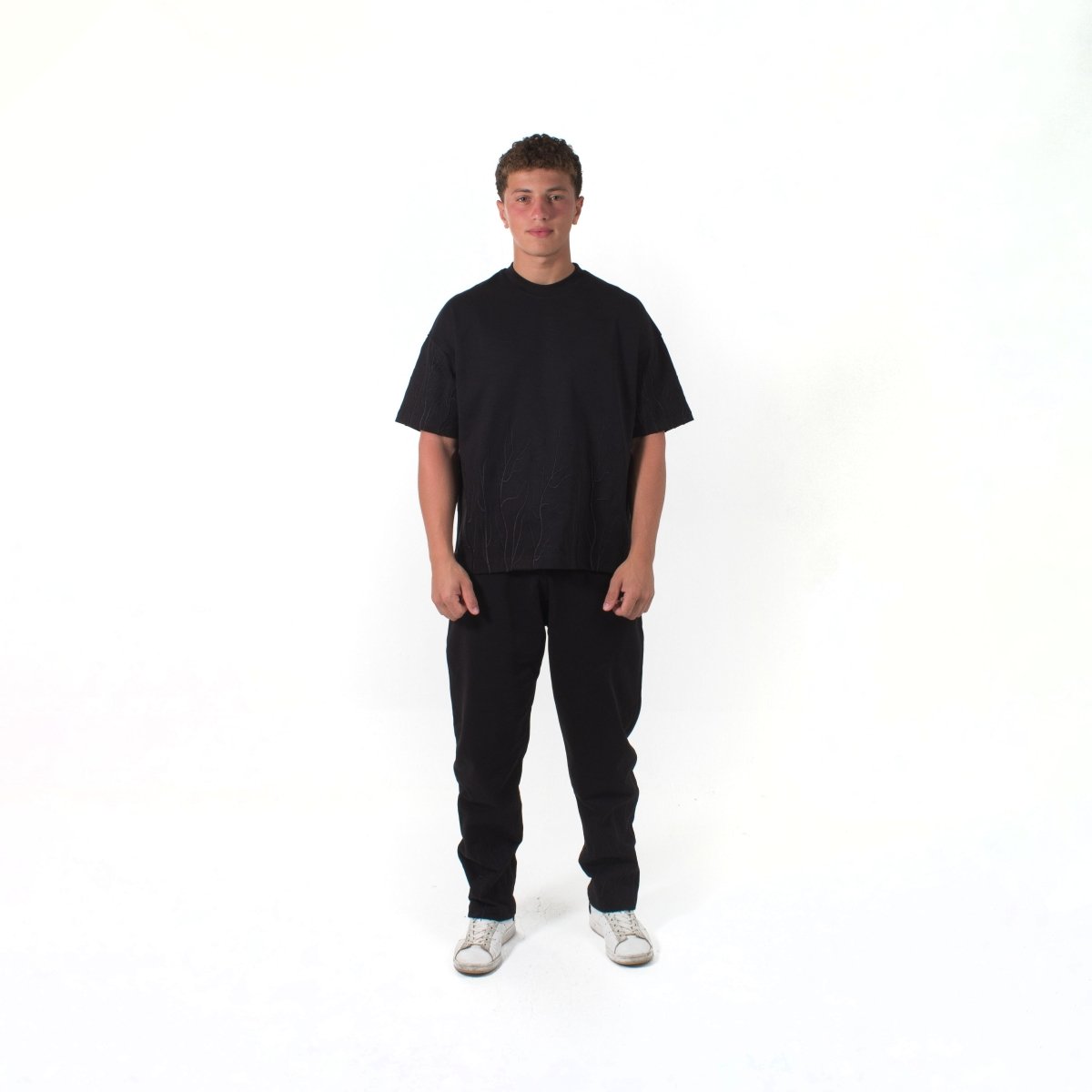 Origin Black Oversized T-shirt - SPARROW