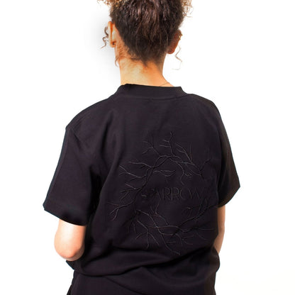 Origin Black Regular Fit T-shirt - SPARROW