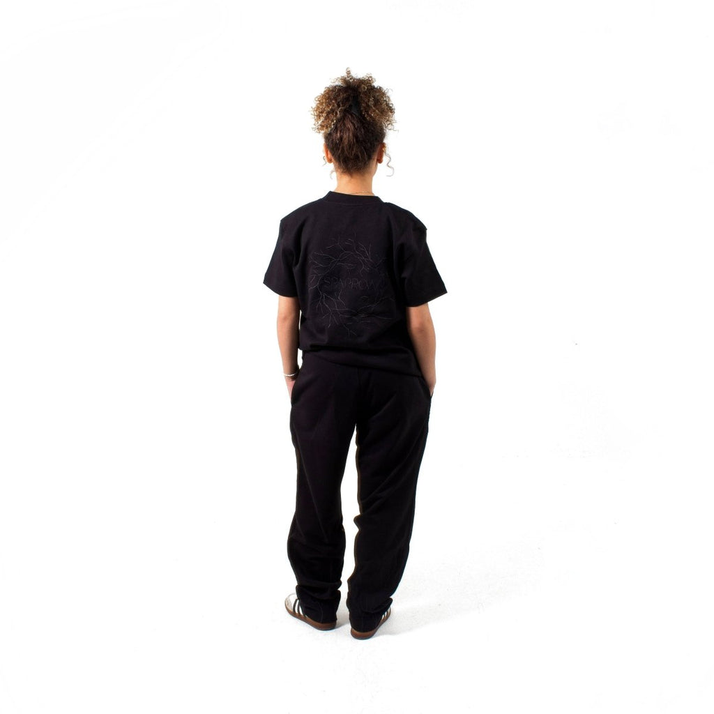 Origin Black Regular Fit T-shirt - SPARROW