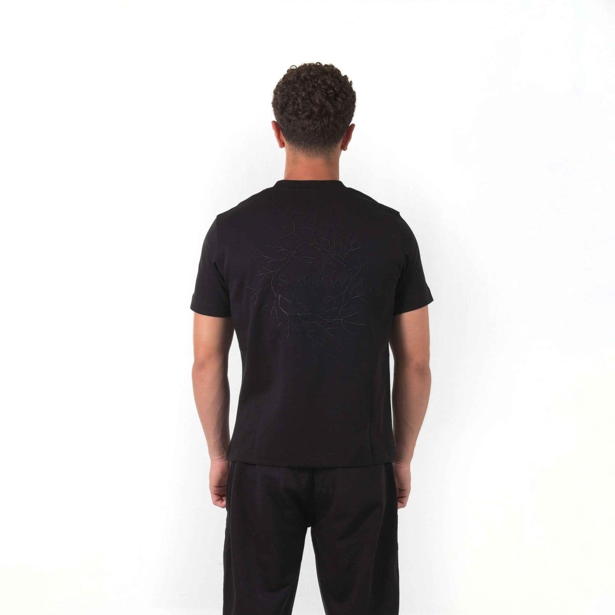 Origin Black Regular Fit T-shirt - SPARROW
