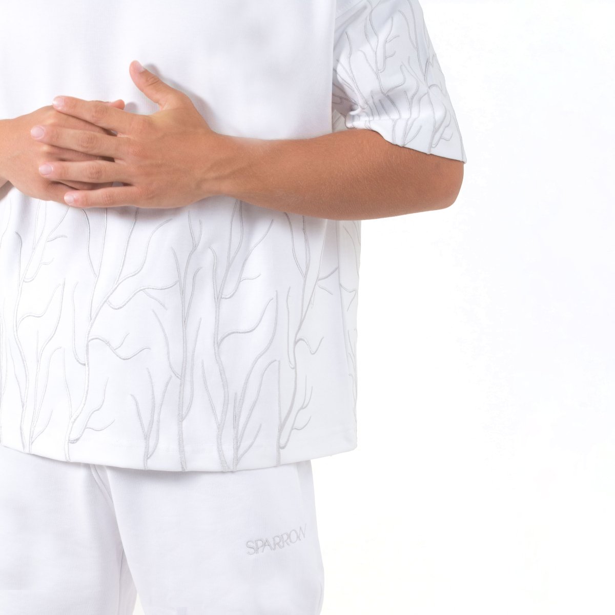 Origin White Oversized T-shirt - SPARROW