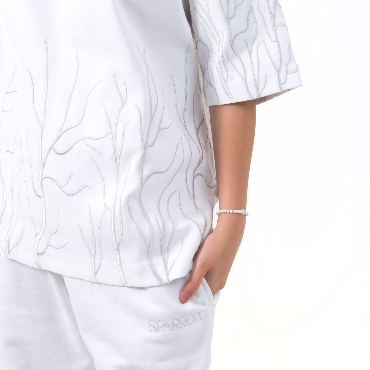 Origin White Oversized T-shirt - SPARROW