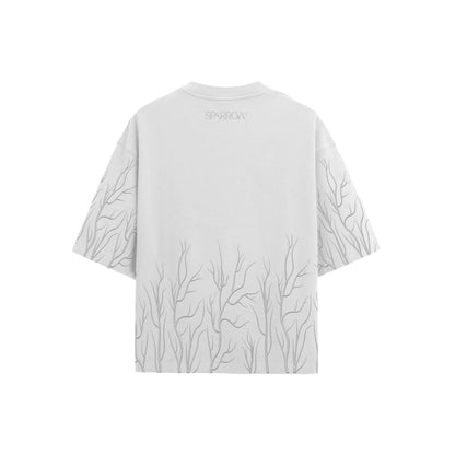 Origin White Oversized T-shirt - SPARROW