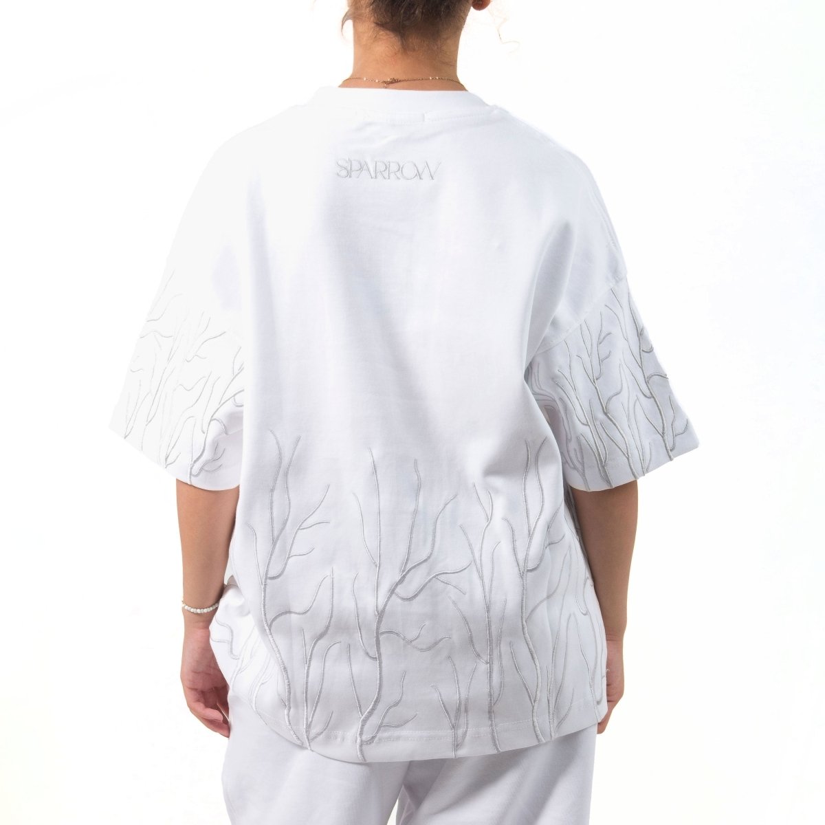 Origin White Oversized T-shirt - SPARROW