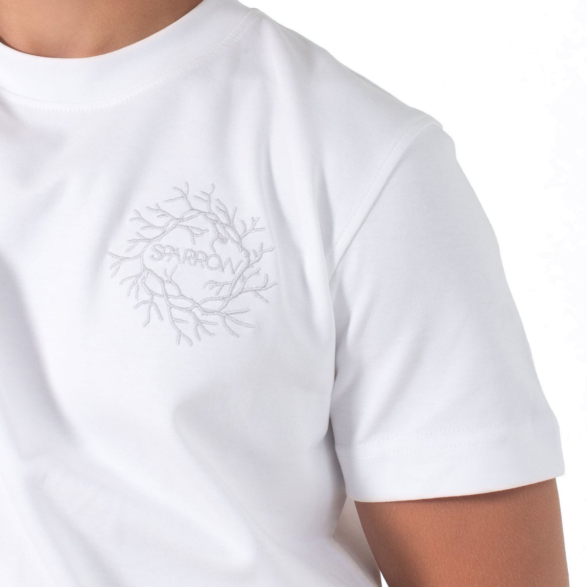 Origin White Regular Fit T-shirt - SPARROW